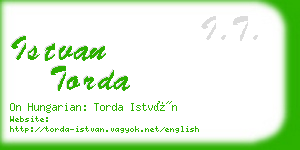 istvan torda business card